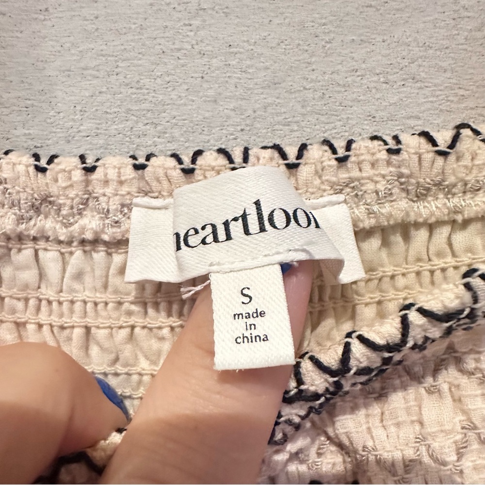 Heartloom Cream Midi Skirt with Striped Knit Bodice - Picture 3 of 6